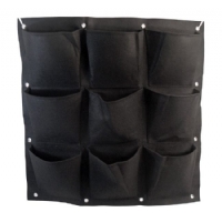 Hanging modular felt pot - 9 pockets