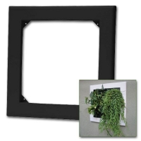 Flowall black square 42x40cm