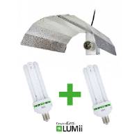 Kit CFL Growth and Flowering - EnviroGrow BY Lumii - Compact FLUO 300W Growth + 300W Flowering