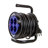 Cable Reels H05VV-F by Electraline  - 4 sockets - 15mt 