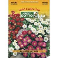 Daisy Double Flower Mix - Gold Seeds by Sementi Dotto