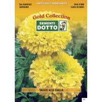 Tall Marigold (Tagetes erecta)  - Gold Seeds by Sementi Dotto 1.8gr