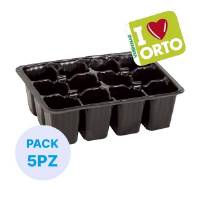 Plastic seedbed by Verdemax - I LOVE ORTO - 12 reusable cells