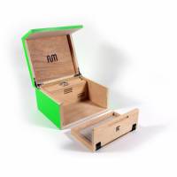 Fum Box Small B4CC - Table Box with Humidifier - Green
