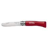 Opinel Coltello Punta Tonda Bimbi N°07 Manico Rosso