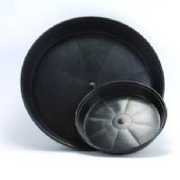 Black round saucer for 3L pot