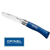 Opinel Coltello Punta Tonda Bimbi N°07 Manico Blu
