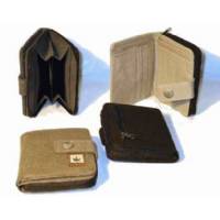 Wallet with zip 10x12x3cm Khaki - Pure