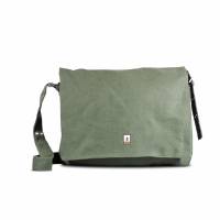 Shoulder Bag BIG - Vegan 38x29x8cm Khaki - Pure
