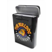 The Bulldog Cigarette Carrier Black Metal Box