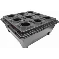 Oxypot V9 110L  - 83x83x35cm 9 Pots - Nutriculture