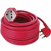 Garden Extension cable 30mt - Plug 16A - with polyvalent socket (Schuko + 10/16°) - Cable section 3G1,5