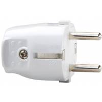 Schuko plug 230V/16A - white