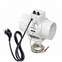VENTS BI-TURBO Air Fan 16cm with cable 520m3/h + Thermostat