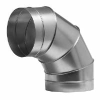 Bend joint for air ducts 90° in galvanized iron - 315mm