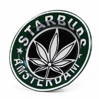 Star Buds Amsterdam Round Metal Ashtray
