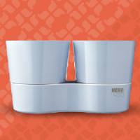 Hydro Herbs Double Pot - Nordic Blue