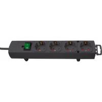 Comfort-Line multiple socket 4 sockets black 2m