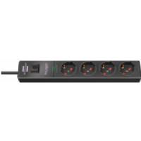 hugo! Multiple socket overvoltage protection 4 sockets with safety switch 2m