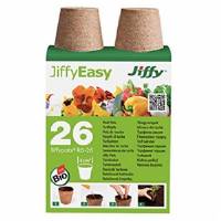 Jiffypot R6-26, Peat pots 6cm (26 jars)