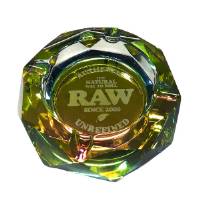 RAW Rainbow Thick Glass Ashtray with Giftbox
