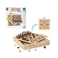 Chess Checkers Tria Top