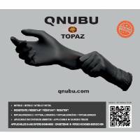 Qnubu - Topaz black professional nitrile gloves box 300 pcs - L