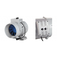 BLAUBERG BI-Turbo 20cm + cable - 1040m3/h + thermostat