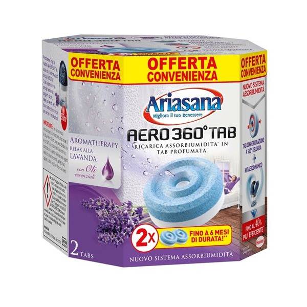 ASSORBIUMIDITA' ARIASANA KIT AERO 360 TAB 2X450G 2 RICARICHE