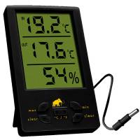 XXL Min/Max In/Out Digital Thermohygrometer with Probe - Mammoth